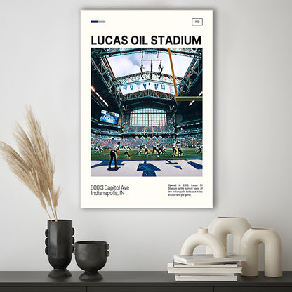 Lucas Oil Stadium Print, Indianapolis Colts Stadium Canvas Art, Fan Gifts, Sport Art, Canvas Print Wall Art