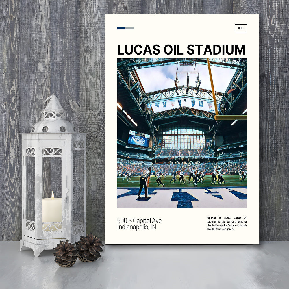 Lucas Oil Stadium Print, Indianapolis Colts Stadium Canvas Art, Fan Gifts, Sport Art, Canvas Print Wall Art