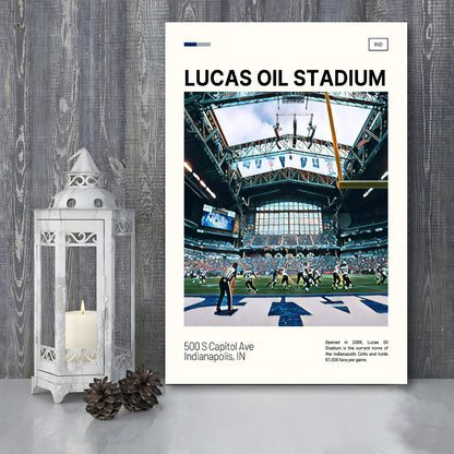 Lucas Oil Stadium Print, Indianapolis Colts Stadium Canvas Art, Fan Gifts, Sport Art, Canvas Print Wall Art