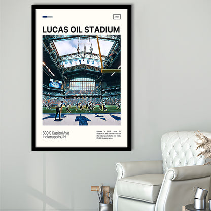 Lucas Oil Stadium Print, Indianapolis Colts Stadium Art, Gifts for him, Sport Art, Framed Art Print Wall Decor