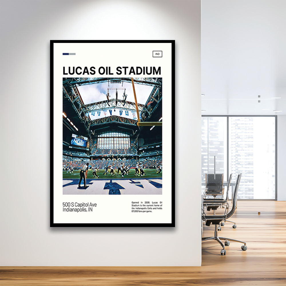 Lucas Oil Stadium Print, Indianapolis Colts Stadium Art, Gifts for him, Sport Art, Framed Art Print Wall Decor