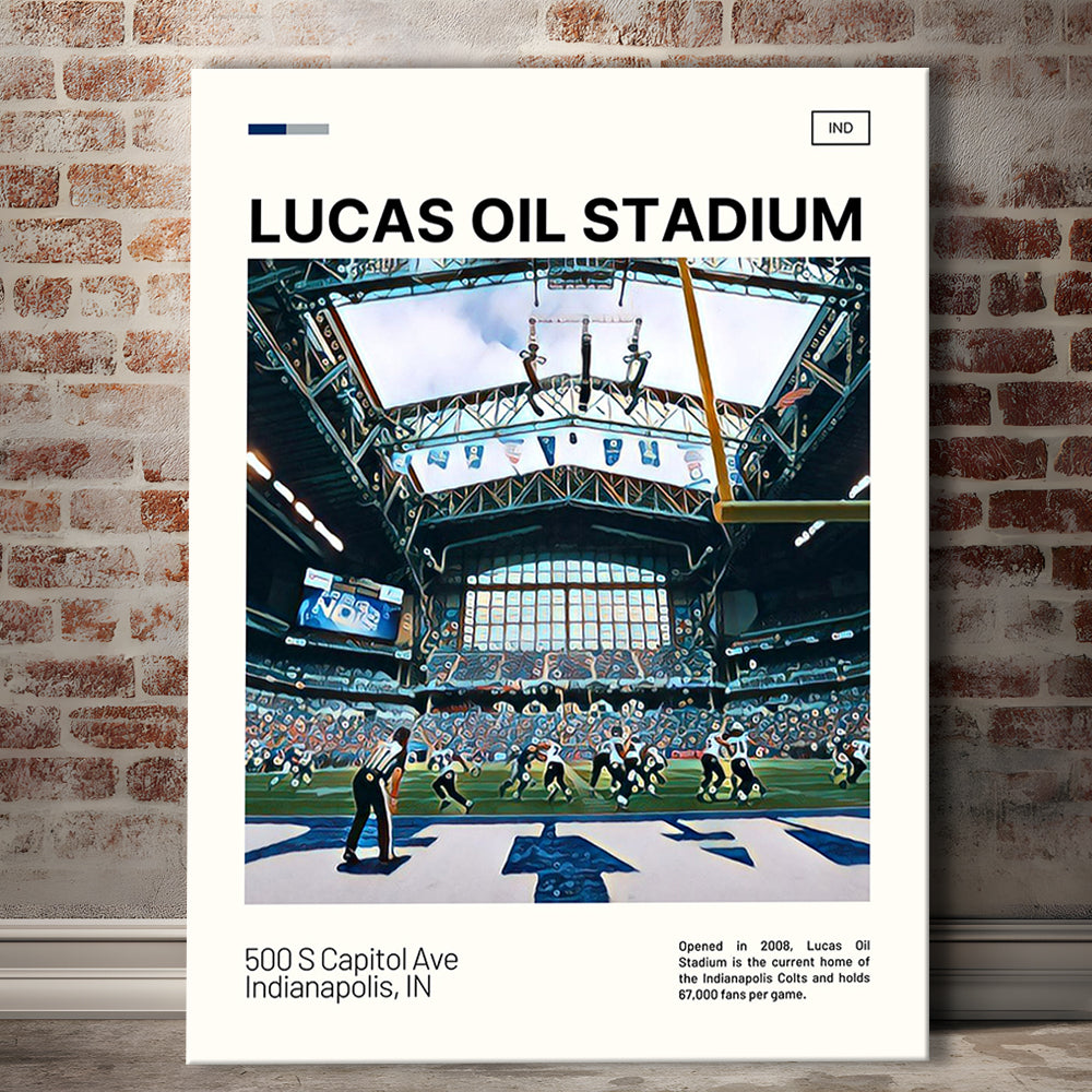Lucas Oil Stadium Print, Indianapolis Colts Stadium Canvas Art, Fan Gifts, Sport Art, Canvas Print Wall Art
