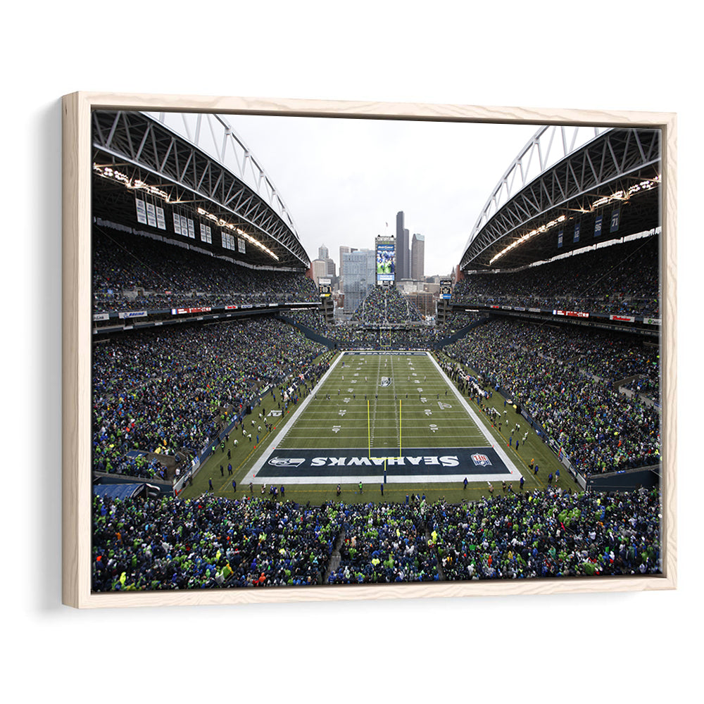 Lumen Field, Stadium Canvas, Sport Art, Framed Canvas Print Wall Art, Floating Frame