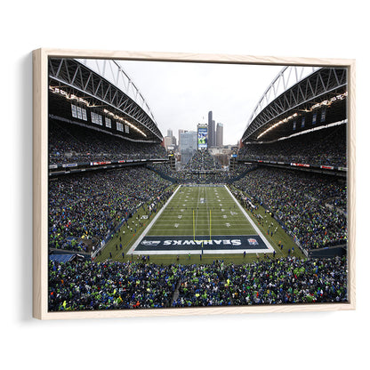 Lumen Field, Stadium Canvas, Sport Art, Framed Canvas Print Wall Art, Floating Frame