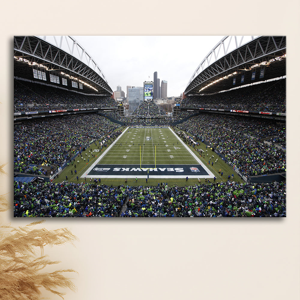 Lumen Field, Stadium Canvas, Sport Art, Gift for him, Man Cave Decor, Art Print, Canvas Print Wall Art