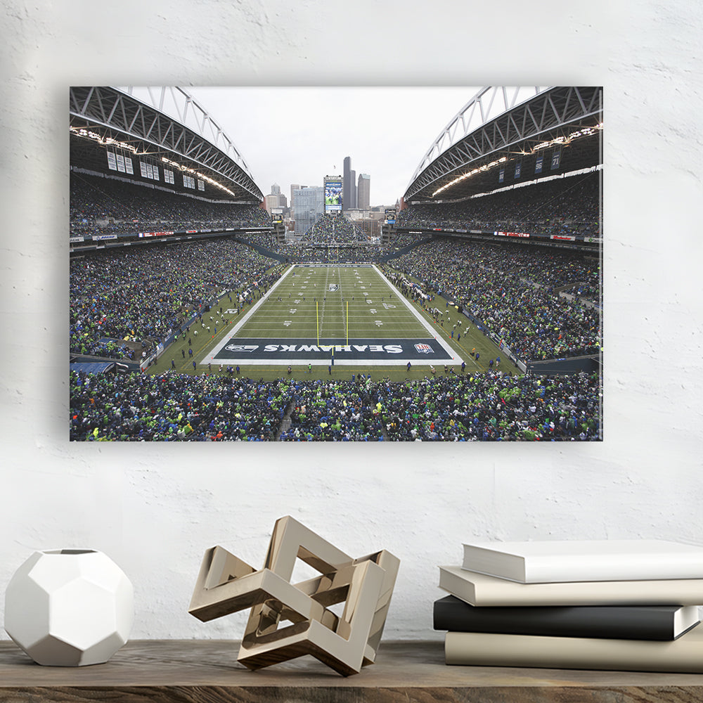 Lumen Field, Stadium Canvas, Sport Art, Gift for him, Man Cave Decor, Art Print, Canvas Print Wall Art