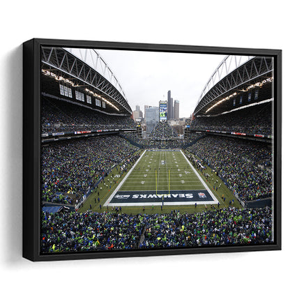 Lumen Field, Stadium Canvas, Sport Art, Framed Canvas Print Wall Art, Floating Frame