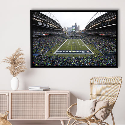 Lumen Field, Stadium Canvas, Sport Art, Framed Canvas Print Wall Art, Floating Frame