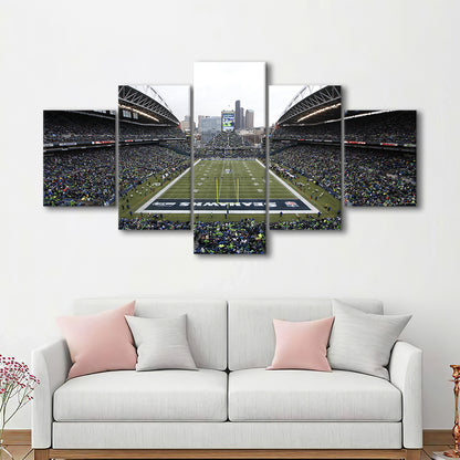 Lumen Field, Stadium Canvas, Sport Art, Gift for him, 5 Panel, Large Canvas, Canvas Print Wall Art