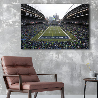 Lumen Field, Stadium Canvas, Sport Art, Gift for him, Man Cave Decor, Art Print, Canvas Print Wall Art