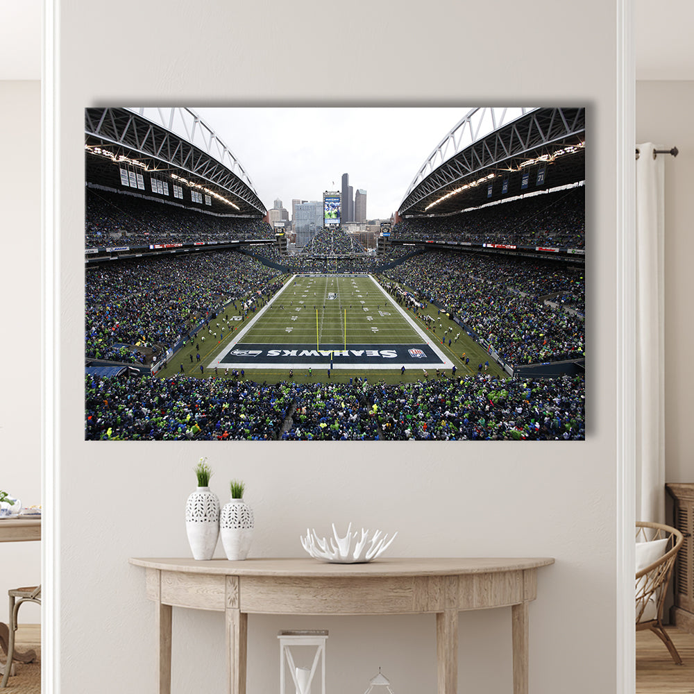 Lumen Field, Stadium Canvas, Sport Art, Gift for him, Man Cave Decor, Art Print, Canvas Print Wall Art