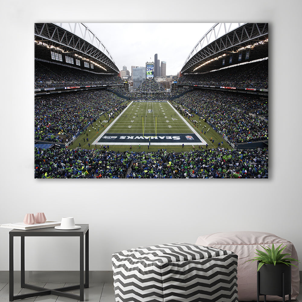 Lumen Field, Stadium Canvas, Sport Art, Gift for him, Man Cave Decor, Art Print, Canvas Print Wall Art