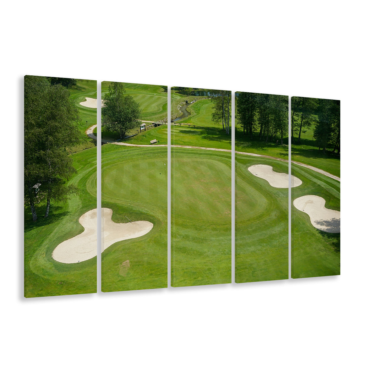 Luxurious Beautiful Golf Course Chamonix, France, Golf Art Print, Extra Large Canvas Print Wall Art