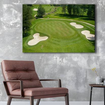 Luxurious Beautiful Golf Course Chamonix, France, Golf Art Print,Gifts Golf Lover