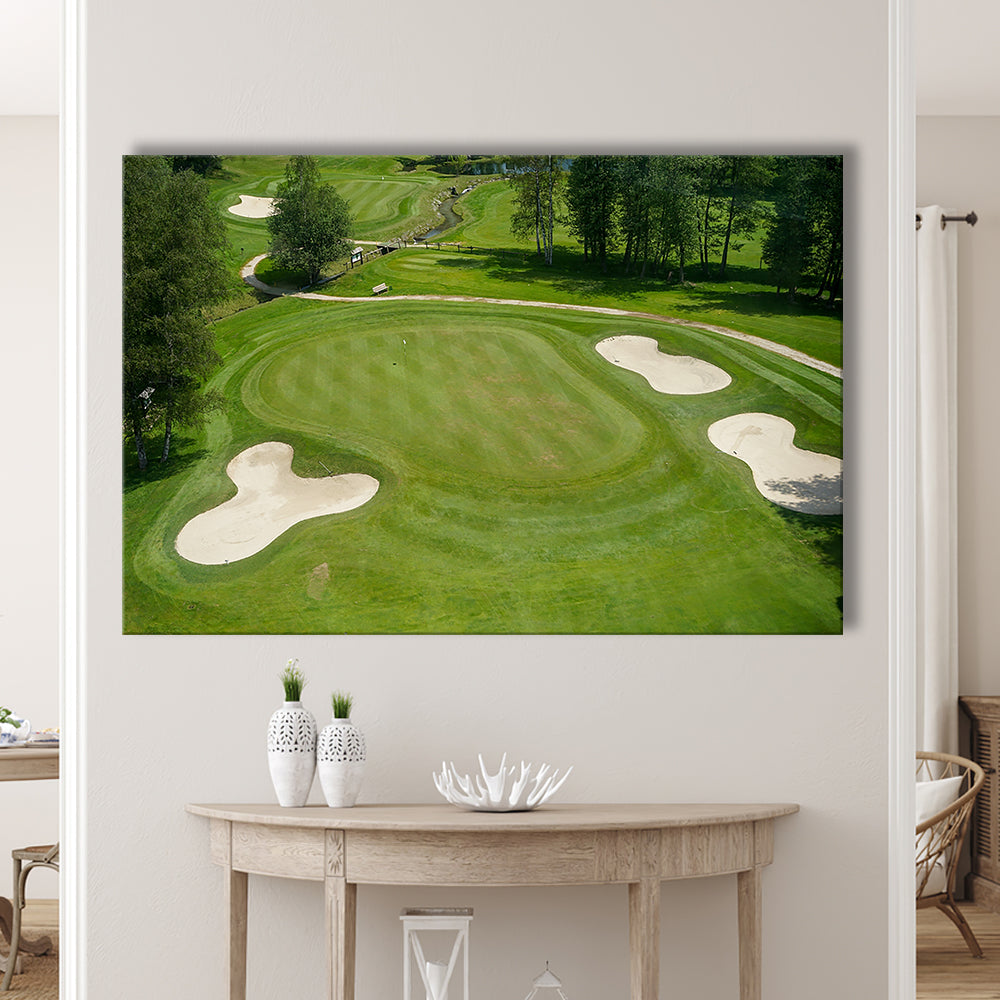 Luxurious Beautiful Golf Course Chamonix, France, Golf Art Print,Gifts Golf Lover