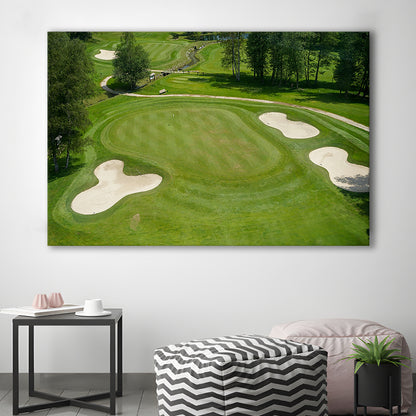 Luxurious Beautiful Golf Course Chamonix, France, Golf Art Print,Gifts Golf Lover