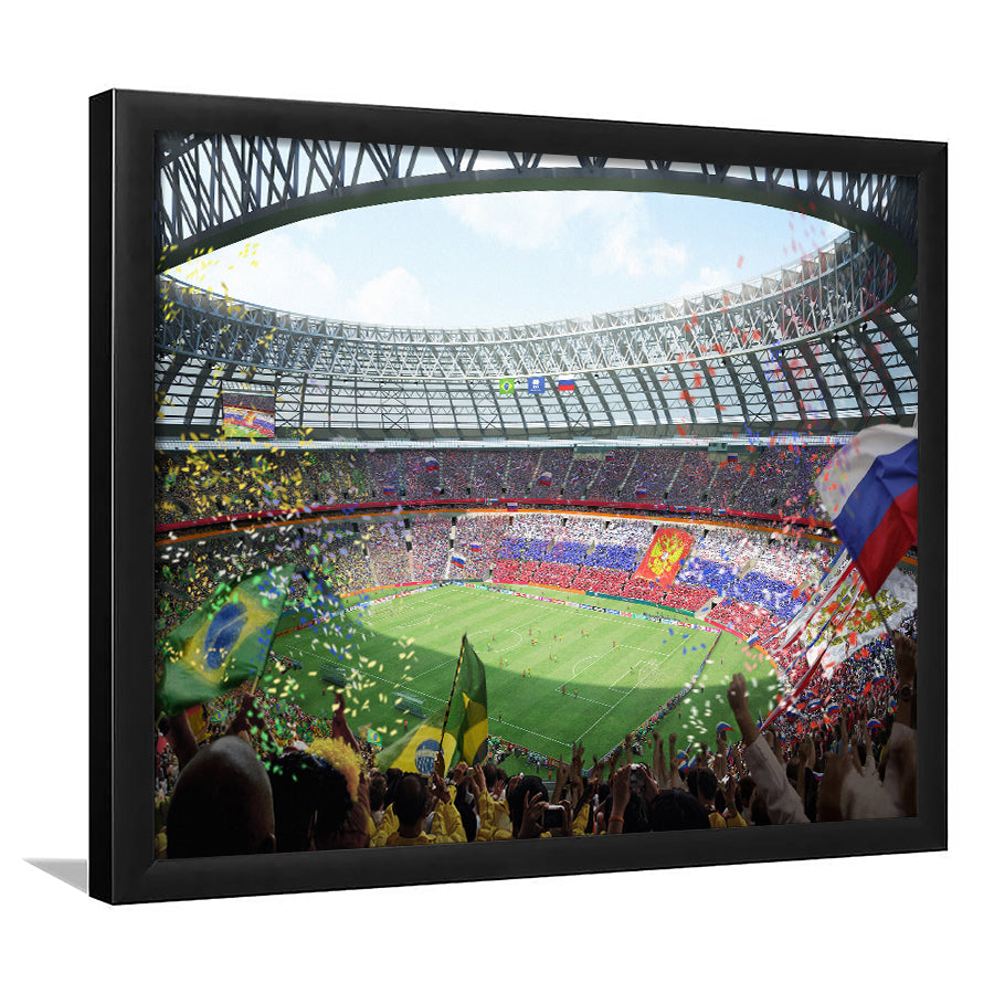 Luzhniki Stadium, Stadium Canvas, Sport Art, Fan Gifts, Framed Art Print Wall Decor, Picture Framed
