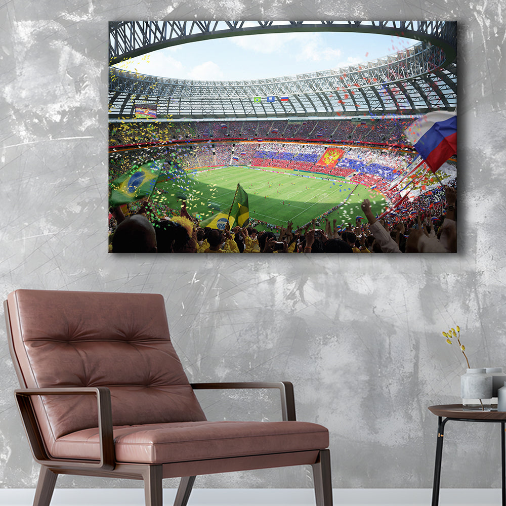 Luzhniki Stadium, Stadium Canvas, Sport Art, Fan Gifts, Man Cave Decor, Art Print, Canvas Print Wall Art