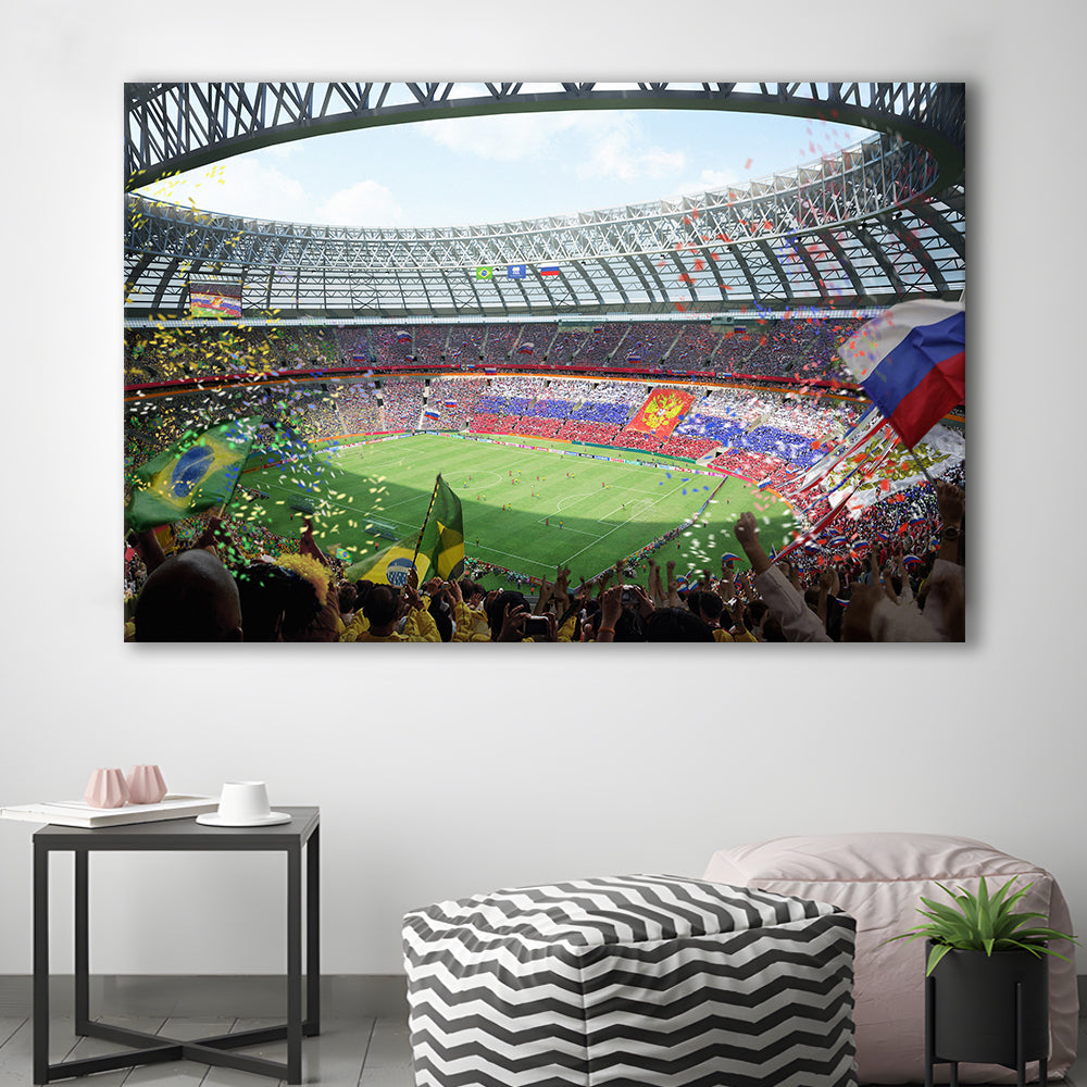 Luzhniki Stadium, Stadium Canvas, Sport Art, Fan Gifts, Man Cave Decor, Art Print, Canvas Print Wall Art