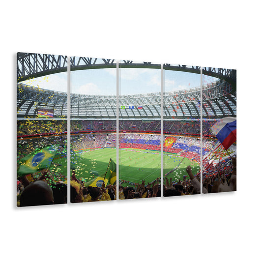 Luzhniki Stadium, Stadium Canvas, Sport Art, Fan Gifts, 5 Panel B, Extra Large Canvas, Canvas Print Wall Art