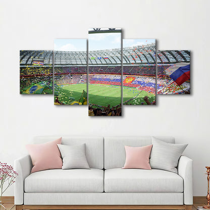 Luzhniki Stadium, Stadium Canvas, Sport Art, Fan Gifts, 5 Panel, Large Canvas, Canvas Print Wall Art