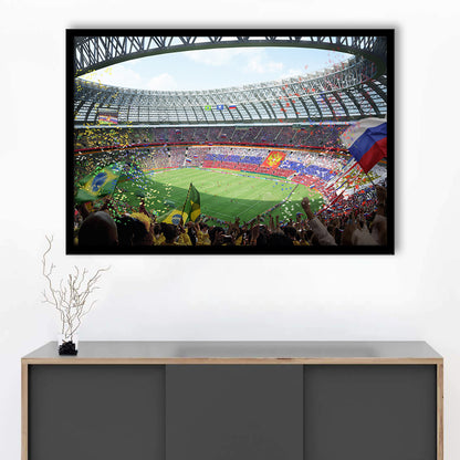 Luzhniki Stadium, Stadium Canvas, Sport Art, Fan Gifts, Framed Art Print Wall Decor, Picture Framed