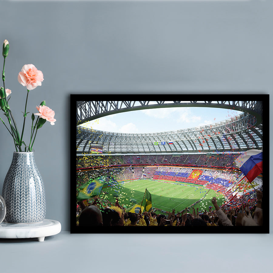 Luzhniki Stadium, Stadium Canvas, Sport Art, Fan Gifts, Framed Art Print Wall Decor, Picture Framed