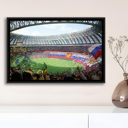 Luzhniki Stadium, Stadium Canvas, Sport Art, Fan Gifts, Framed Canvas Print Wall Art, Floating Frame