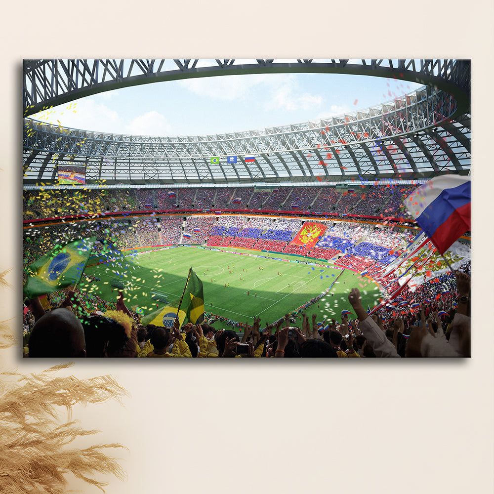 Luzhniki Stadium, Stadium Canvas, Sport Art, Fan Gifts, Man Cave Decor, Art Print, Canvas Print Wall Art