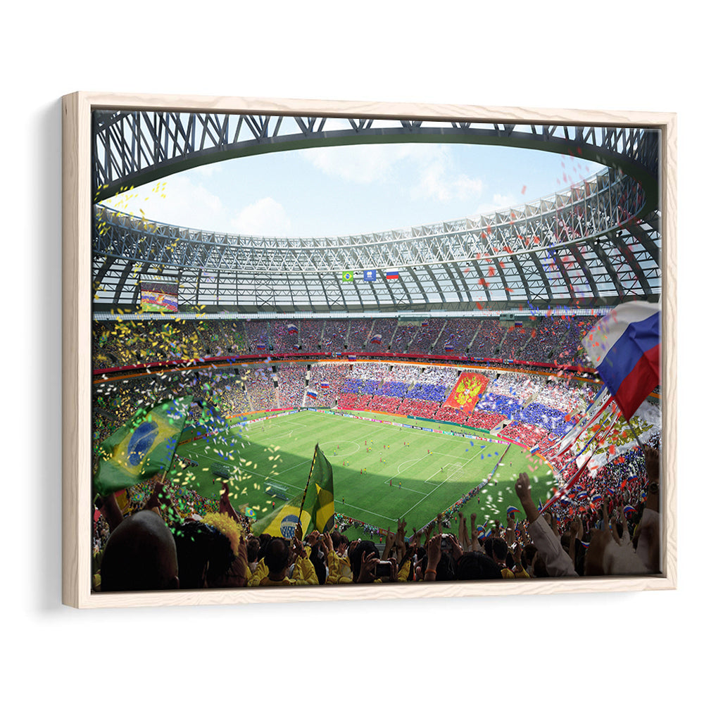 Luzhniki Stadium, Stadium Canvas, Sport Art, Fan Gifts, Framed Canvas Print Wall Art, Floating Frame