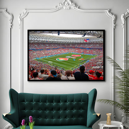 Luzhniki Stadium in Russia, Stadium Canvas, Sport Art, Gift for him, Framed Art Print Wall Decor, Picture Framed