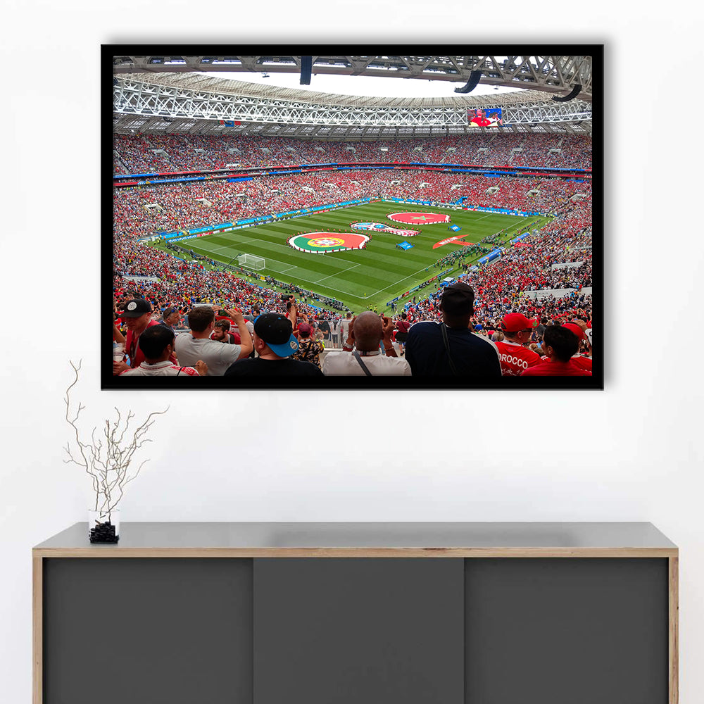 Luzhniki Stadium in Russia, Stadium Canvas, Sport Art, Gift for him, Framed Art Print Wall Decor, Picture Framed