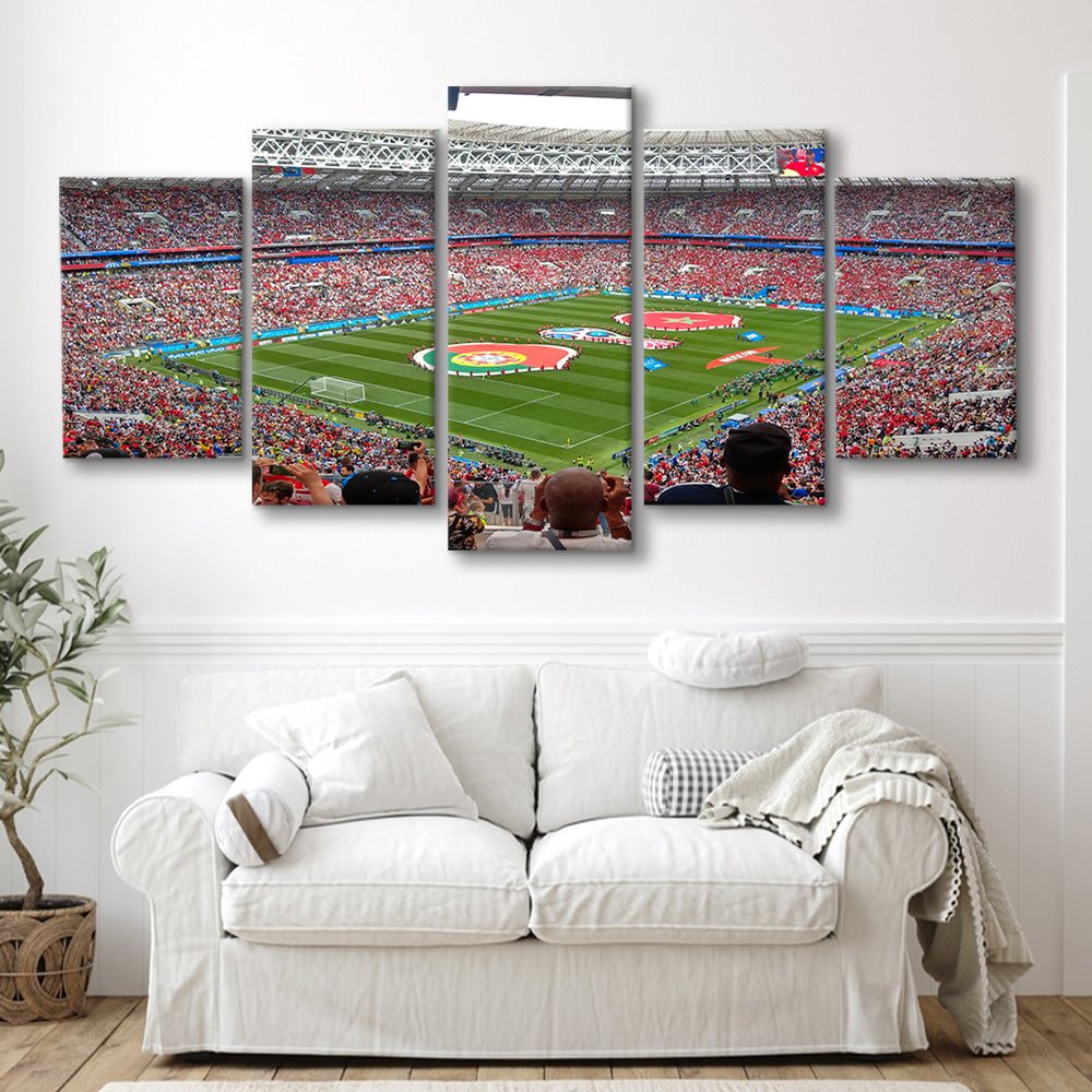 Luzhniki Stadium in Russia, Stadium Canvas, Sport Art, Gift for him, 5 Panel, Large Canvas, Canvas Print Wall Art