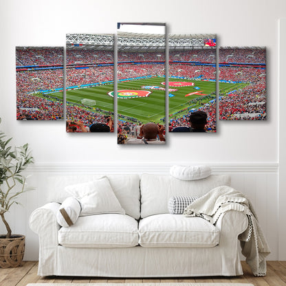 Luzhniki Stadium in Russia, Stadium Canvas, Sport Art, Gift for him, 5 Panel, Large Canvas, Canvas Print Wall Art