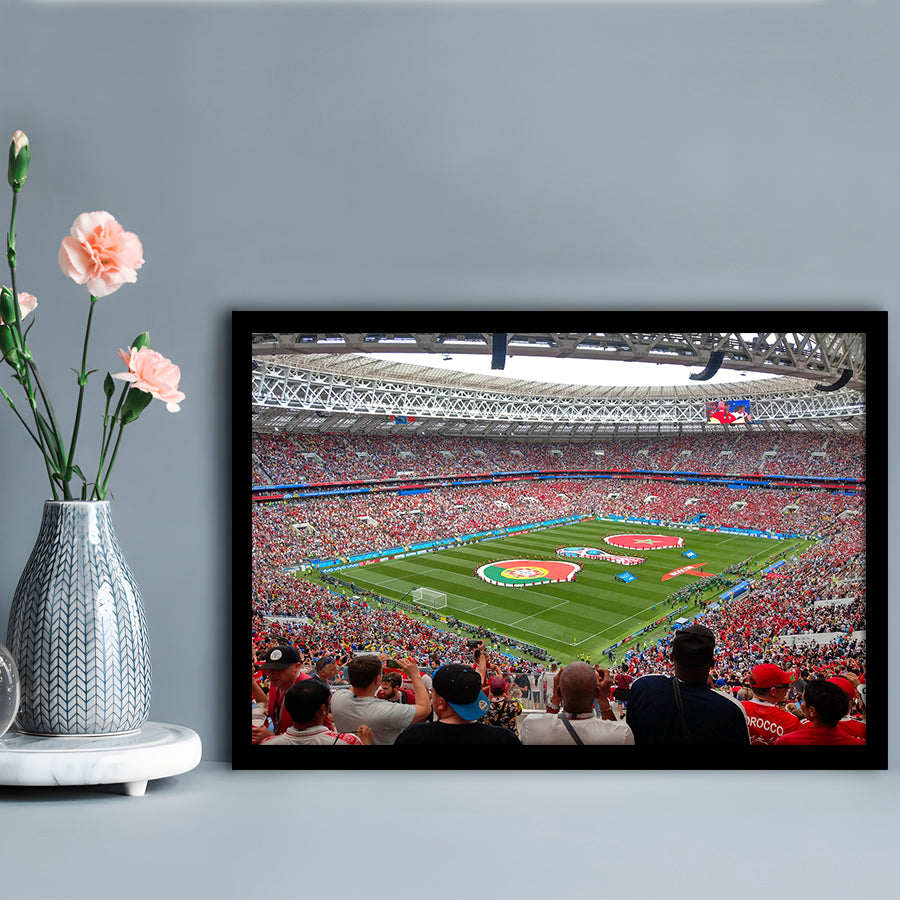 Luzhniki Stadium in Russia, Stadium Canvas, Sport Art, Gift for him, Framed Art Print Wall Decor, Picture Framed
