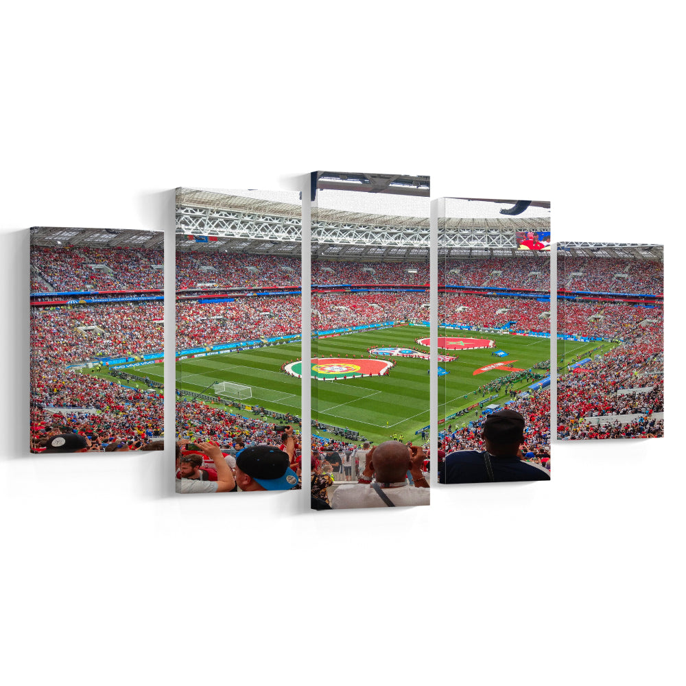 Luzhniki Stadium in Russia, Stadium Canvas, Sport Art, Gift for him, 5 Panel, Large Canvas, Canvas Print Wall Art