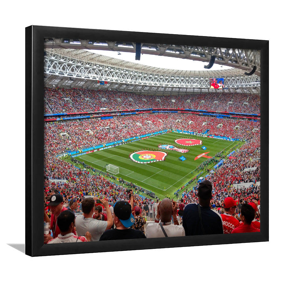 Luzhniki Stadium in Russia, Stadium Canvas, Sport Art, Gift for him, Framed Art Print Wall Decor, Picture Framed