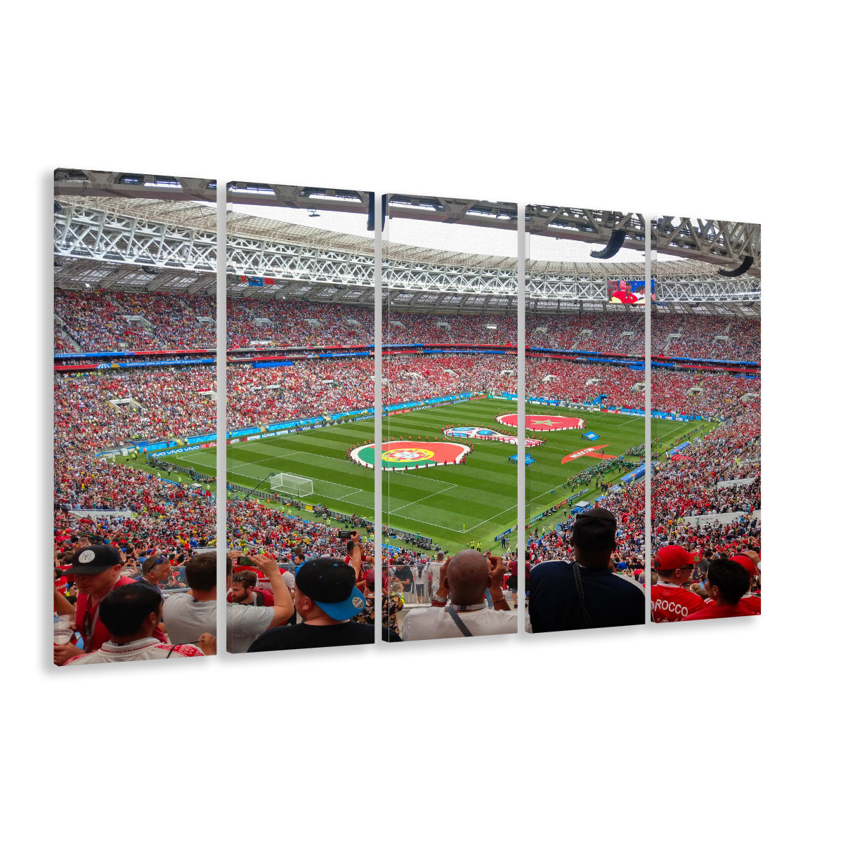 Luzhniki Stadium in Russia, Stadium Canvas, Sport Art, 5 Panel B, Extra Large Canvas, Canvas Print Wall Art