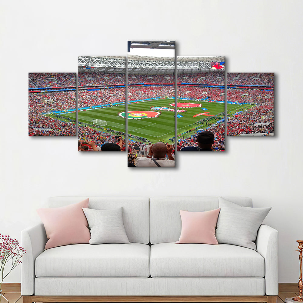 Luzhniki Stadium in Russia, Stadium Canvas, Sport Art, Gift for him, 5 Panel, Large Canvas, Canvas Print Wall Art