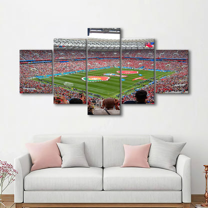 Luzhniki Stadium in Russia, Stadium Canvas, Sport Art, Gift for him, 5 Panel, Large Canvas, Canvas Print Wall Art