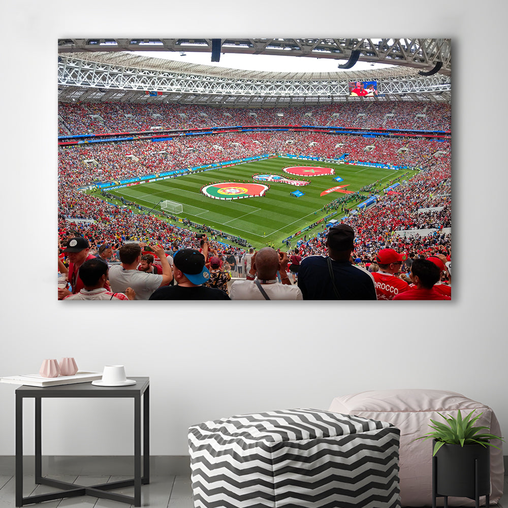 Luzhniki Stadium in Russia, Stadium Canvas, Sport Art, Gift for him, Man Cave Decor, Art Print, Canvas Print Wall Art