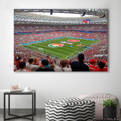 Luzhniki Stadium in Russia, Stadium Canvas, Sport Art, Gift for him, Man Cave Decor, Art Print, Canvas Print Wall Art