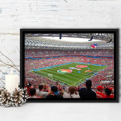 Luzhniki Stadium in Russia, Stadium Canvas, Sport Art, Framed Canvas Print Wall Art, Floating Frame