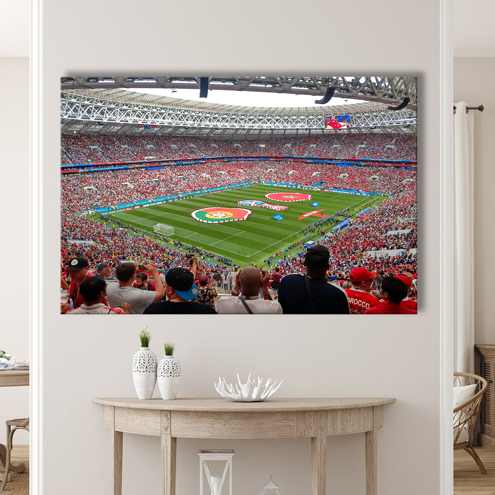 Luzhniki Stadium in Russia, Stadium Canvas, Sport Art, Gift for him, Man Cave Decor, Art Print, Canvas Print Wall Art