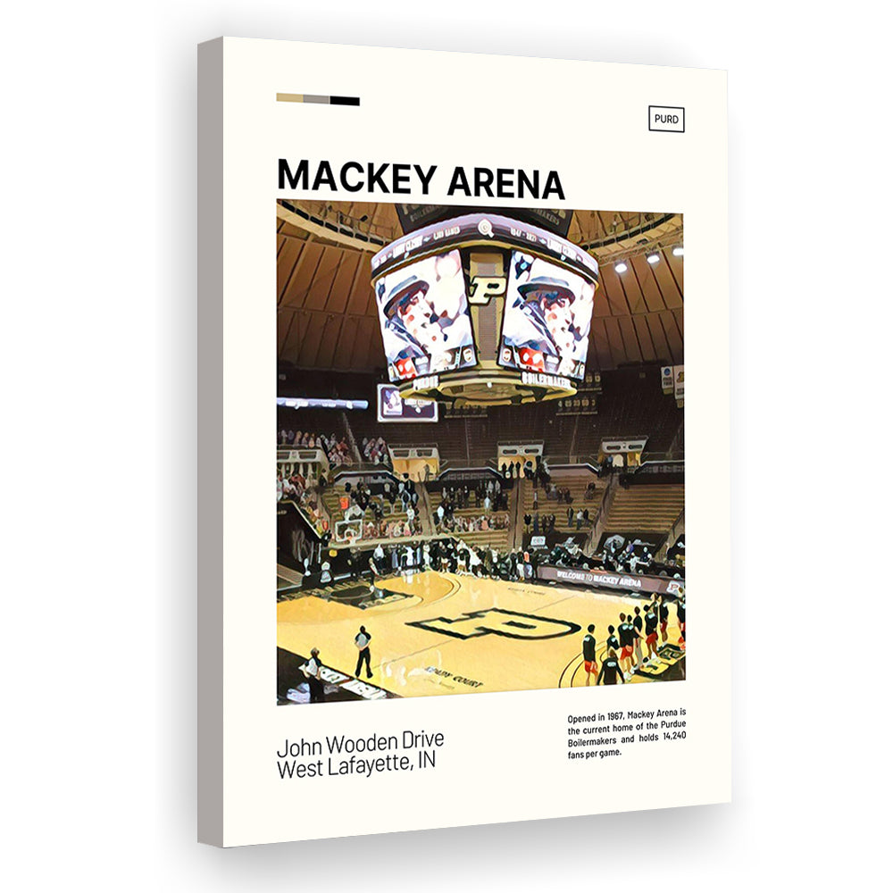 Mackey Arena Print, Purdue Boilermakers Bball Stadium Canvas Art, Fan Gifts, Sport Art, Canvas Print Wall Art