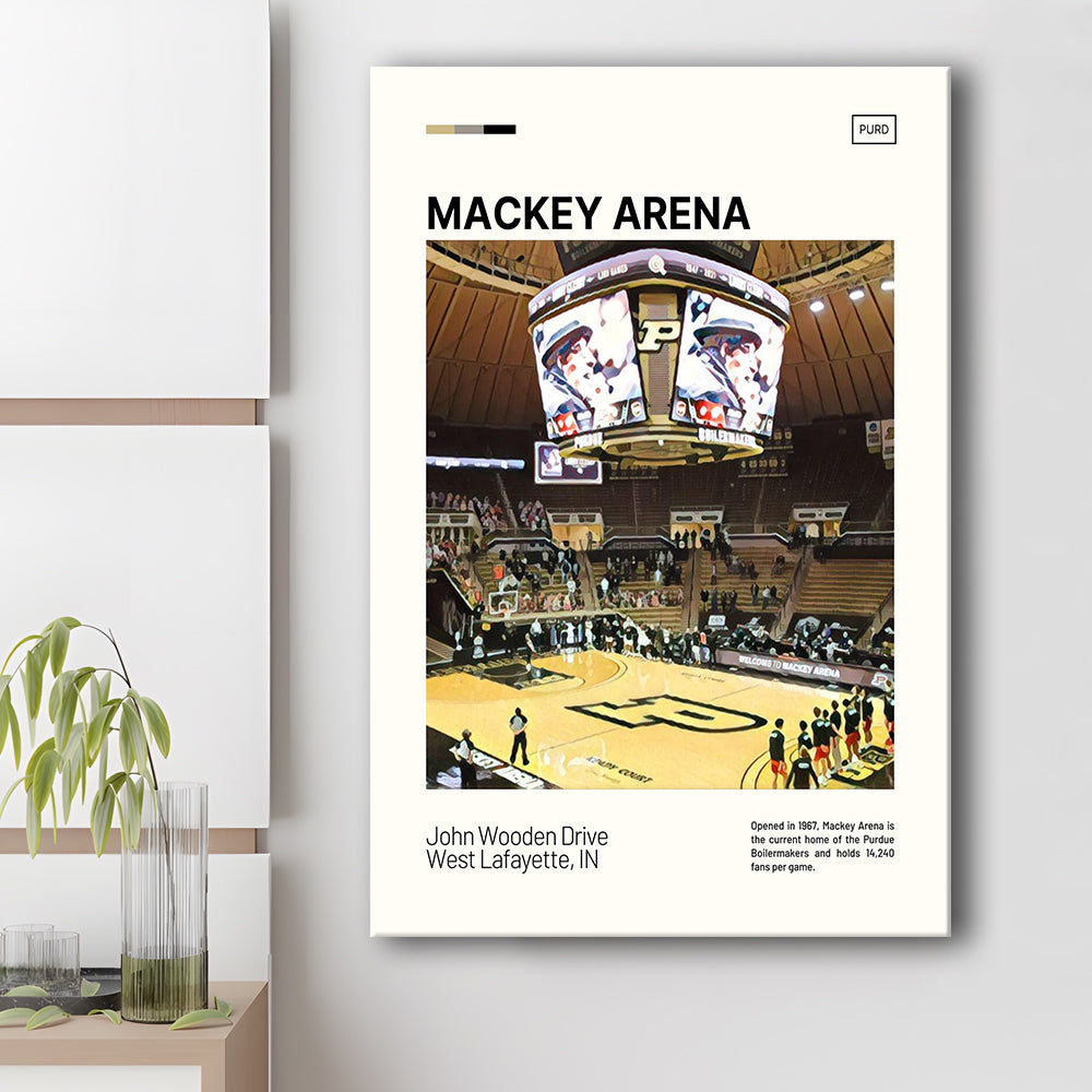 Mackey Arena Print, Purdue Boilermakers Bball Stadium Canvas Art, Fan Gifts, Sport Art, Canvas Print Wall Art