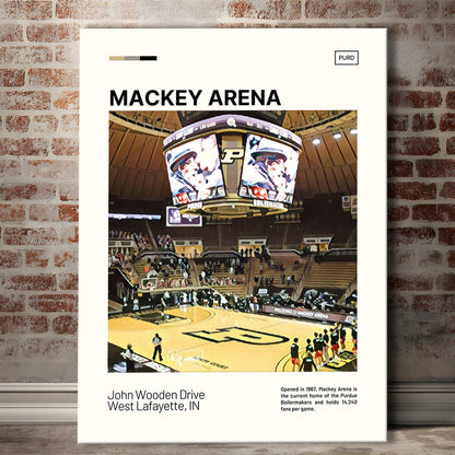Mackey Arena Print, Purdue Boilermakers Bball Stadium Canvas Art, Fan Gifts, Sport Art, Canvas Print Wall Art