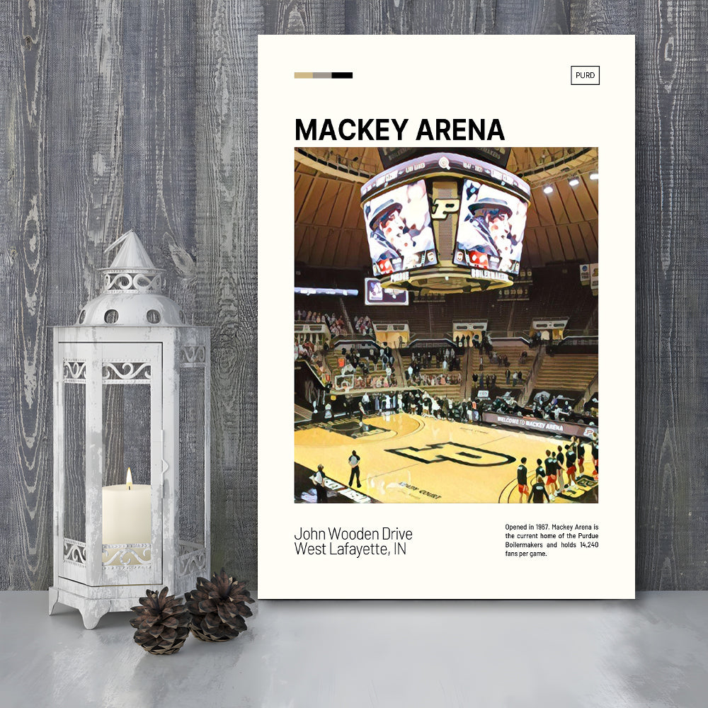 Mackey Arena Print, Purdue Boilermakers Bball Stadium Canvas Art, Fan Gifts, Sport Art, Canvas Print Wall Art