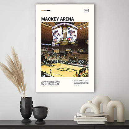 Mackey Arena Print, Purdue Boilermakers Bball Stadium Canvas Art, Fan Gifts, Sport Art, Canvas Print Wall Art
