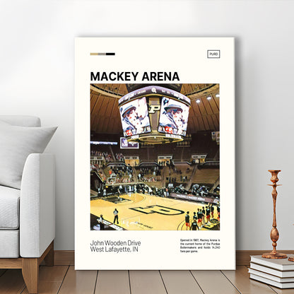 Mackey Arena Print, Purdue Boilermakers Bball Stadium Canvas Art, Fan Gifts, Sport Art, Canvas Print Wall Art